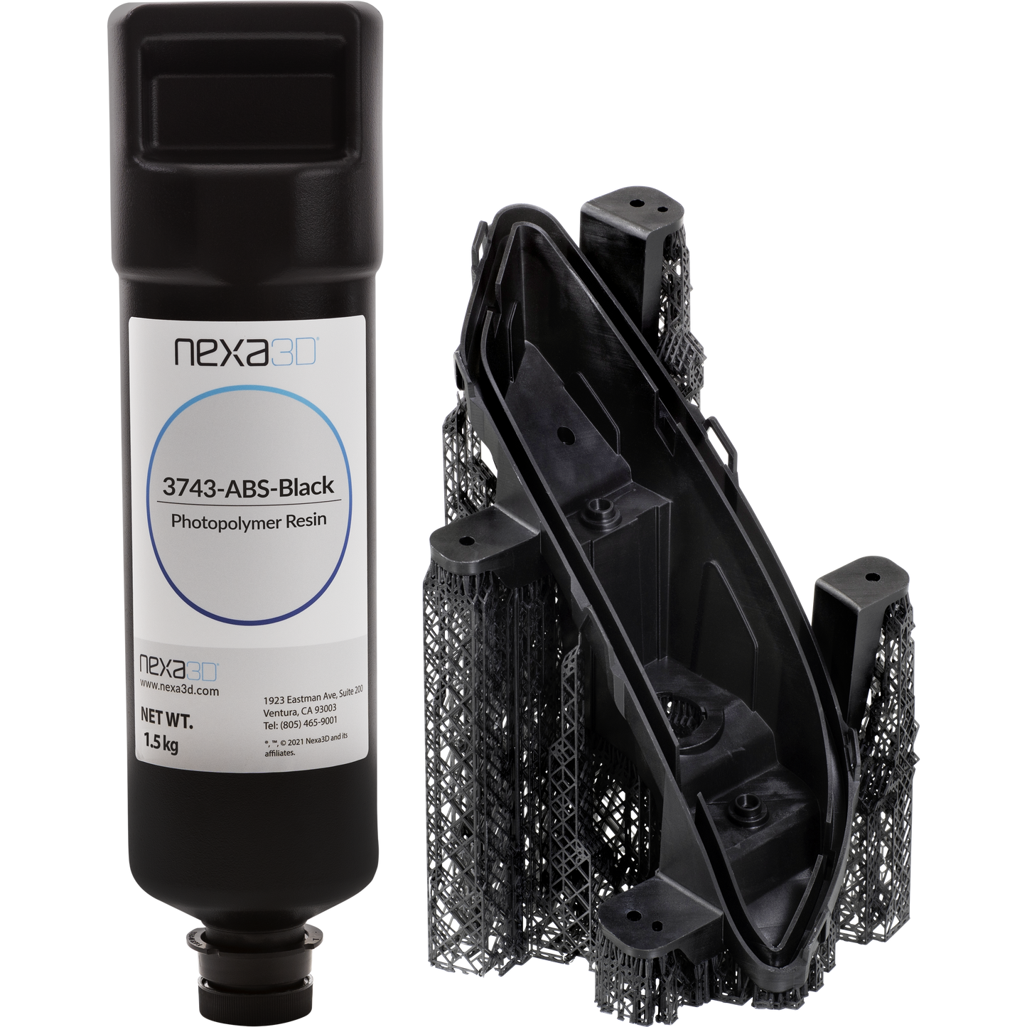 xABS3843-Black Resin 1.5kg for XiP and XiPPro