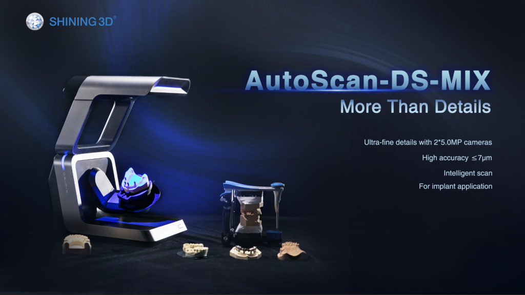 More Than Details – SHINING 3D Launches AutoScan-DS-MIX High-End Dental Lab 3D Scanner