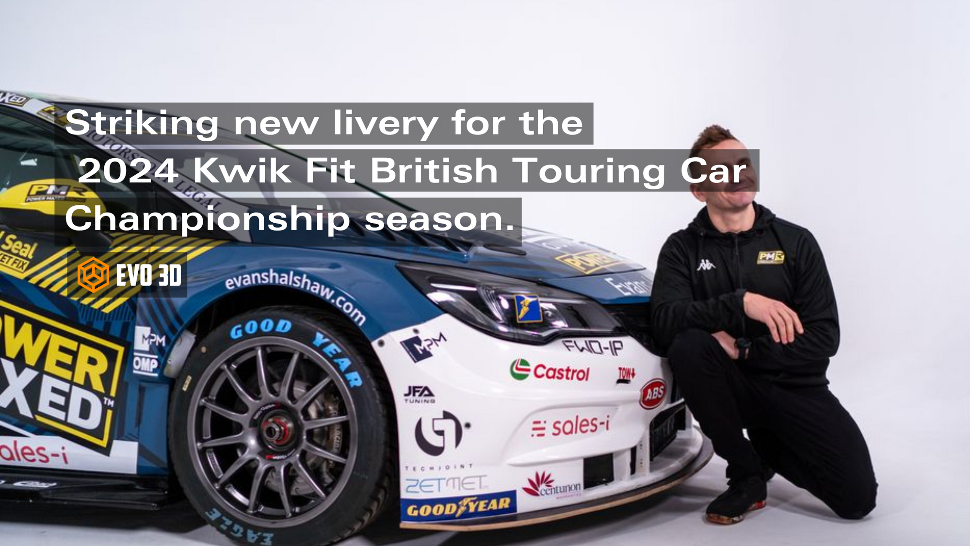 Striking new livery for the 2024 Kwik Fit British Touring Car Championship season.